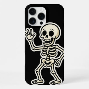 Coque iPhone 16 Pro Max Autocollant de squelette drôle qui danse – Hallowe