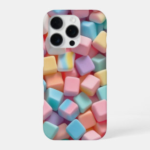 Coque iPhone 16 Pro Autocollant de téléphone en blocs abstraits pastel