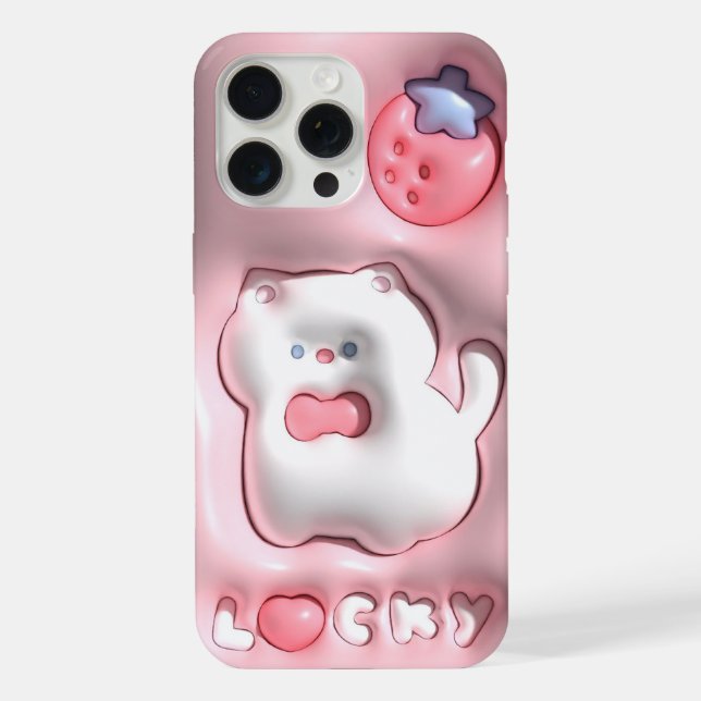 Coque iPhone Autocollant iPhone esthétique mignon (Verso)