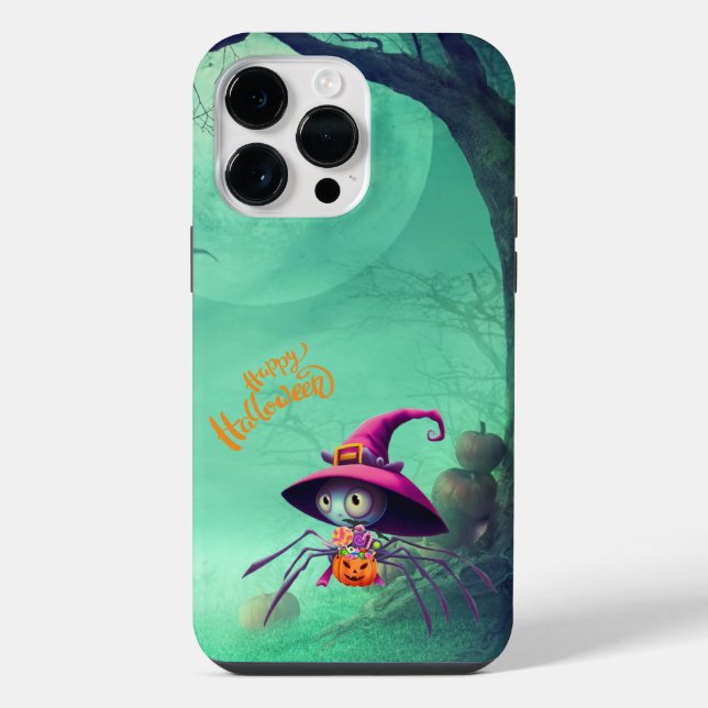 Coque iPhone Automne/araignée/sorcière/halloween (Verso)