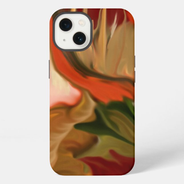 Coque iPhone Automne Cornucopia Art Abstrait (Verso)