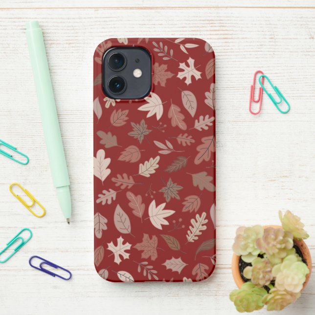 Coque iPhone Automne et automne esthétique (Sur le bureau)