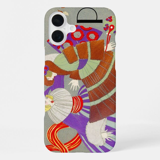 COQUE iPhone AUTOMNE QUITTE DANS LE MONOGRAMME DE MODE VENT/BEA (Verso)