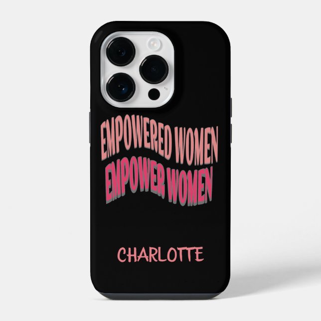 Coque iPhone Autonomisation des femmes Noir (Verso)