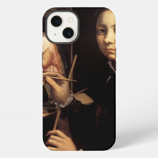 Coque iPhone Autoportrait au chevalet (Verso)