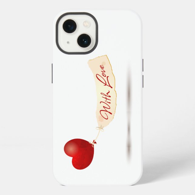 Coque iPhone Avec amour (Verso)