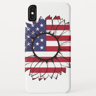 coque iphone avec le tournesol de drapeau des