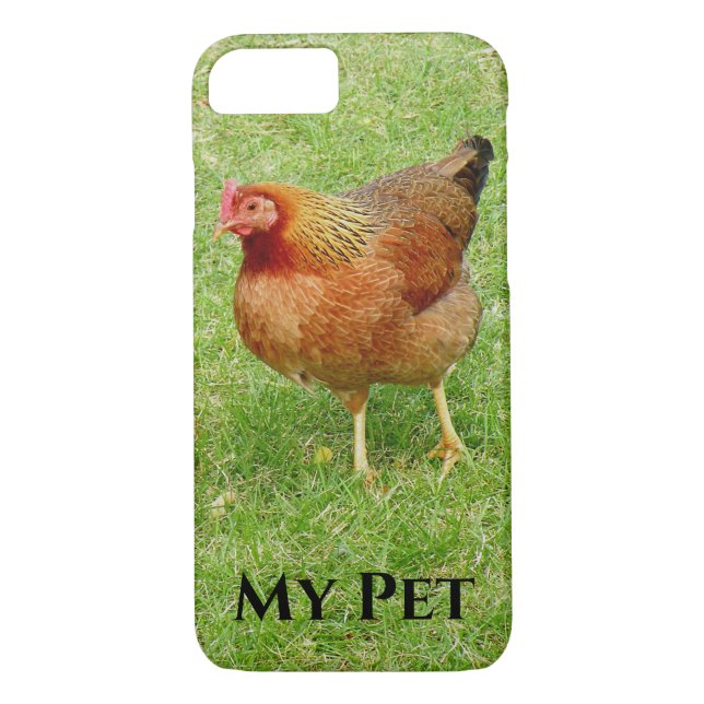Coque iphone avec Rooster Rouge (Dos)