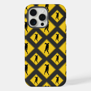 Coque iPhone 15 Pro Max Avertissement de zombie Halloween