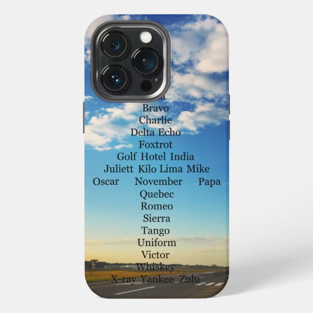 Coque iPhone Avion Alphabet  (Dos)
