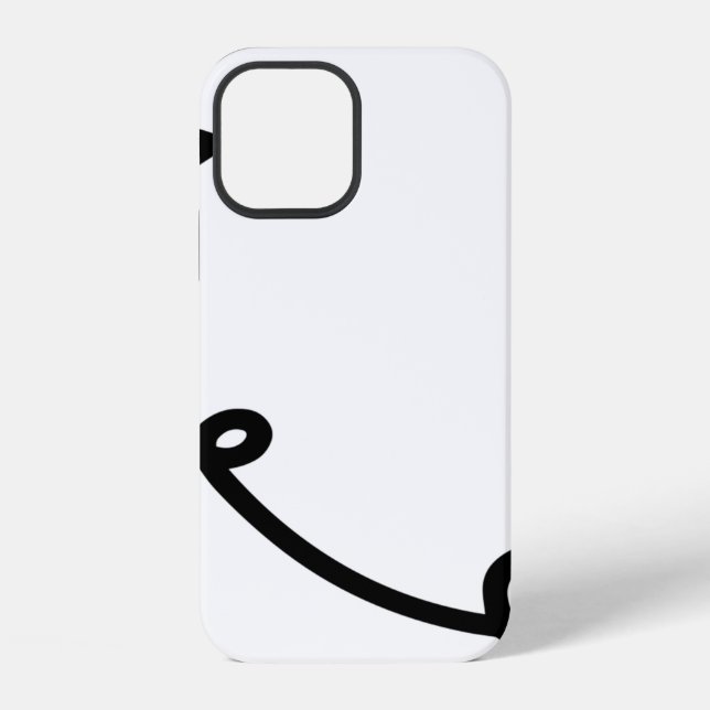 Coque iPhone Avion en papier art linéaire papier (Verso)
