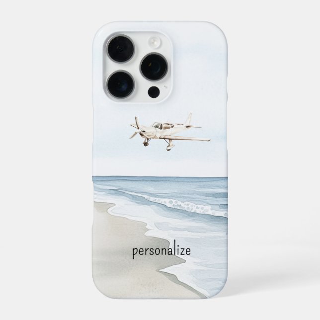Coque iPhone Avions Bleus Blancs (Verso)