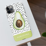 Coque iPhone 11Pro Max Avocado vert moderne Nom personnalisé<br><div class="desc">Avocado vert moderne Nom personnalisé</div>