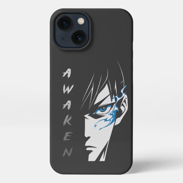Coque iPhone AWAKEN - T-shirt pour l'animal à demi-visage (Verso)