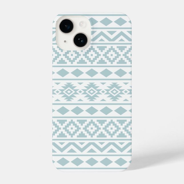 Coque iPhone Aztec Essence Ptn III Canard Bleu oeuf Blanc (Verso)