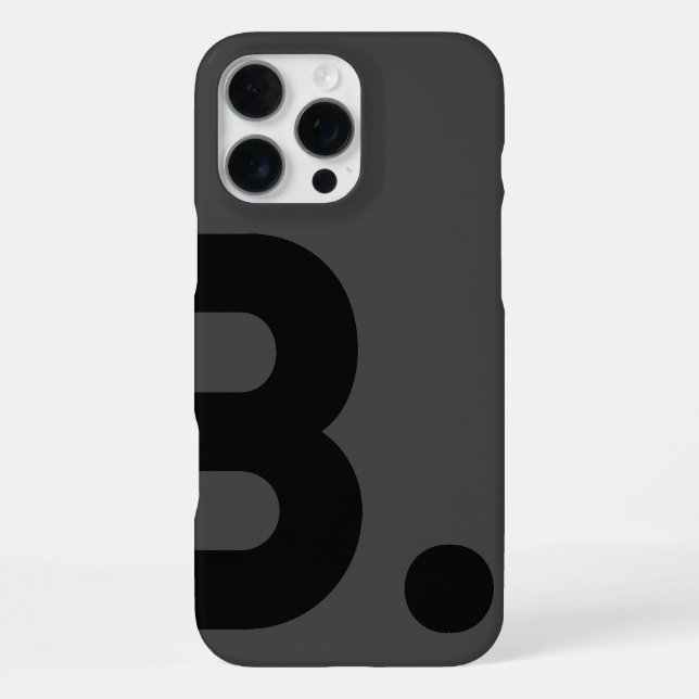 Coque iPhone B. - Boîtier de typographie (Verso)