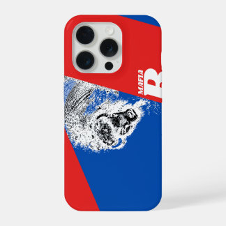 Coque iPhone 15 Pro B Mafia – Blue & Red Buffalo Football Fan iPhone C