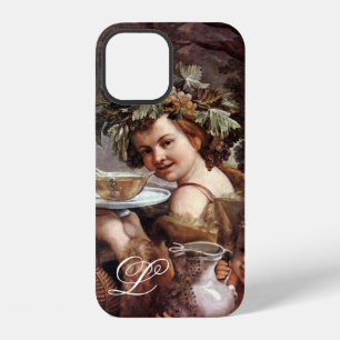 COQUE iPhone 12 BACCHUS AVEC RAISINS ET MONOGRAMME VIN