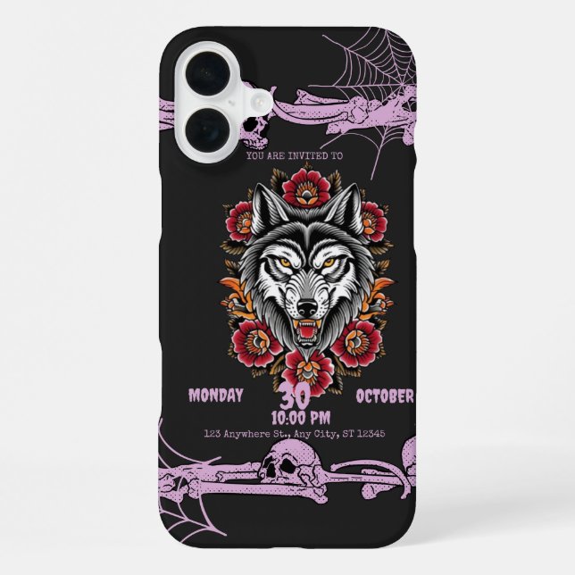Coque iPhone badge de Noël (Verso)