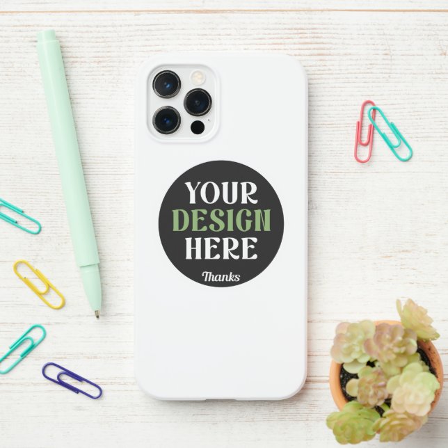 Coque iPhone baiser personnalisé, unique, élégant et minimalist (Sur le bureau)