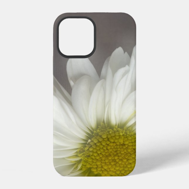 Coque iPhone Baisson blanc doux sur gris (Verso)