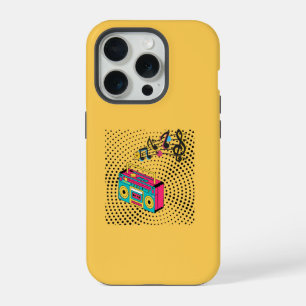 Coque iPhone 15 Pro Baladeur audio rétro.