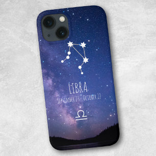 Etui iPhone 13 Balance Constellation du zodiaque personnalisée
