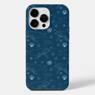 Coque Pour Pour iPhone 14 Pro Max Baleine à bosse Océan Mer Coquillage