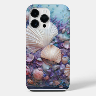 COQUE POUR POUR iPhone 14 PRO MAX BALEINES COLORÉES DE PASTEL DANS UN OCÉAN CLAIR