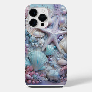 COQUE POUR POUR iPhone 14 PRO MAX BALEINES COLORÉES DE PASTEL DANS UN OCÉAN CLAIR