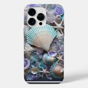 COQUE POUR POUR iPhone 14 PRO MAX BALEINES COLORÉES DE PASTEL DANS UN OCÉAN CLAIR