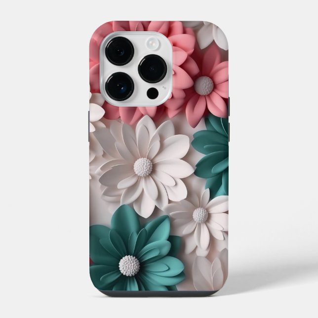 Coque iPhone Balises multicolores 3D (Verso)