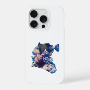 Coque iPhone 15 Pro Baliste - Vue de culture biologique sur un récif c
