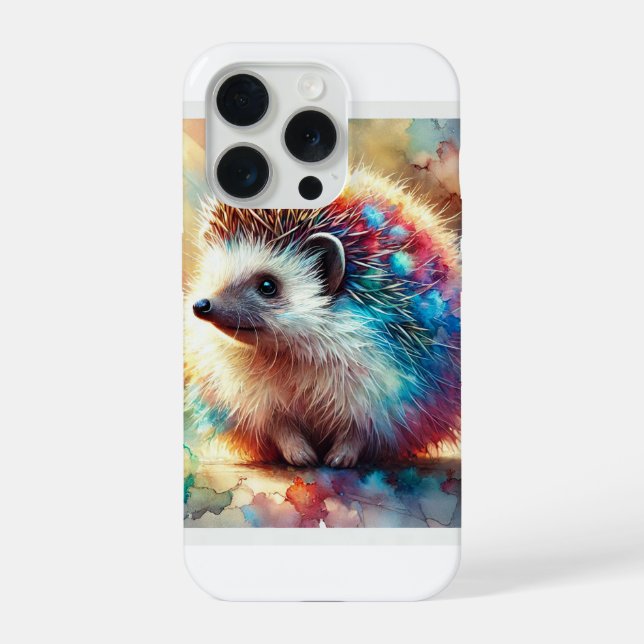 Coque iPhone Balkan Hedgehog 180724AREF124 - Watercolor (Verso)