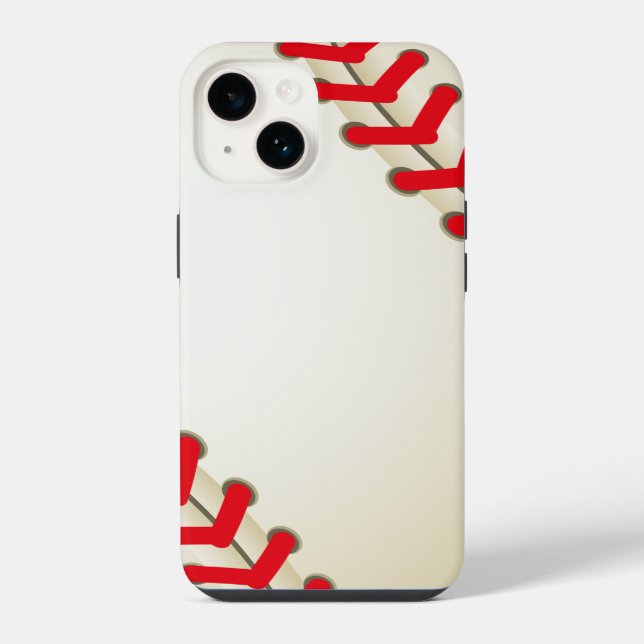 Coque iPhone Balle de baseball softball (Verso)