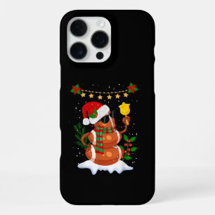 Coque iPhone 16 Pro Max Balle de football Bonhomme de neige Chapeau de Pèr