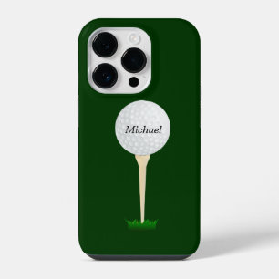 Coque Pour iPhone 14 Plus Balle de Golf sur un Tee TEMPLATE