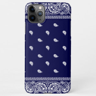Coque iPhone 11Pro Max Bandana True Blue Phone Case