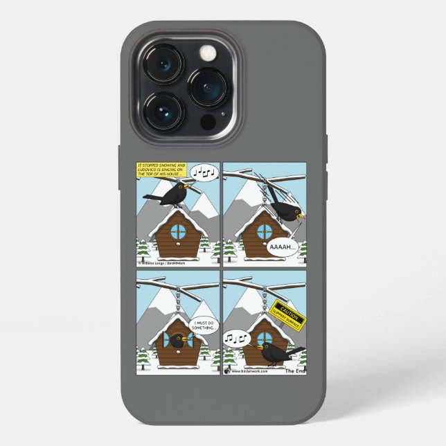 Coque iPhone Bande dessinée Sécurité d'abord (Dos)