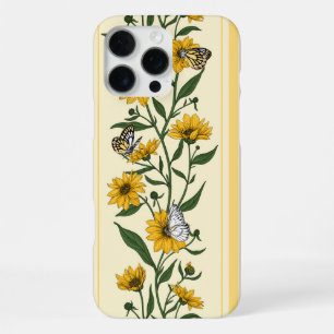 Coque iPhone 16 Pro Max Bande florale Sunroot sur blanc cassé