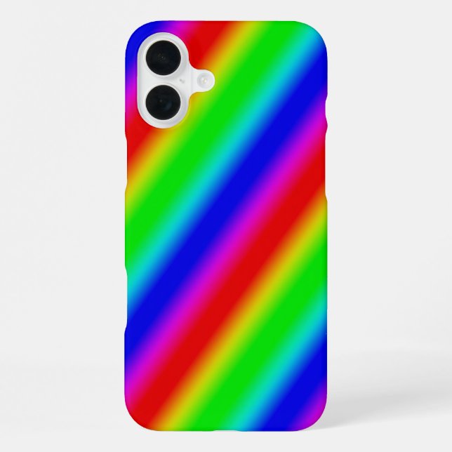 Coque iPhone Bandes arc-en-ciel - Motif (Verso)