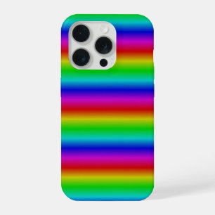 Coque iPhone 15 Pro Bandes arc-en-ciel - Motif