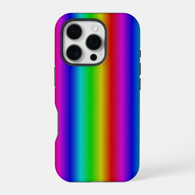 Coque iPhone Bandes arc-en-ciel - Motif (Verso)