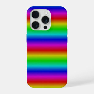 Coque iPhone 15 Pro Bandes arc-en-ciel - Motif