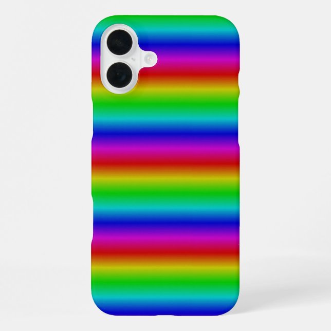 Coque iPhone Bandes arc-en-ciel - Motif (Verso)
