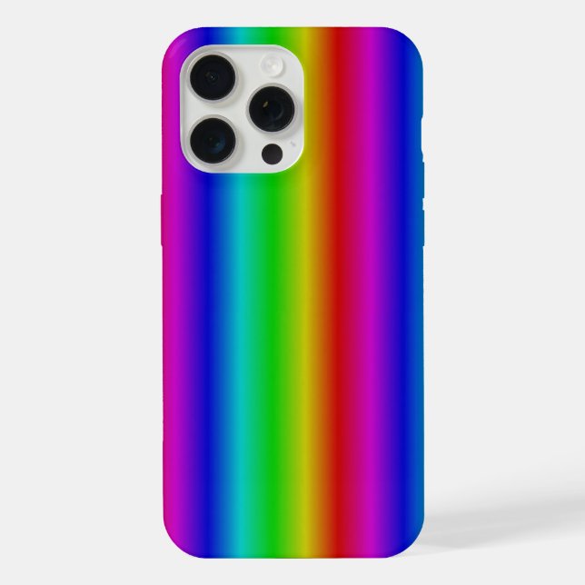 Coque iPhone Bandes arc-en-ciel - Motif (Verso)