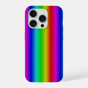 Coque iPhone 15 Pro Bandes arc-en-ciel - Motif