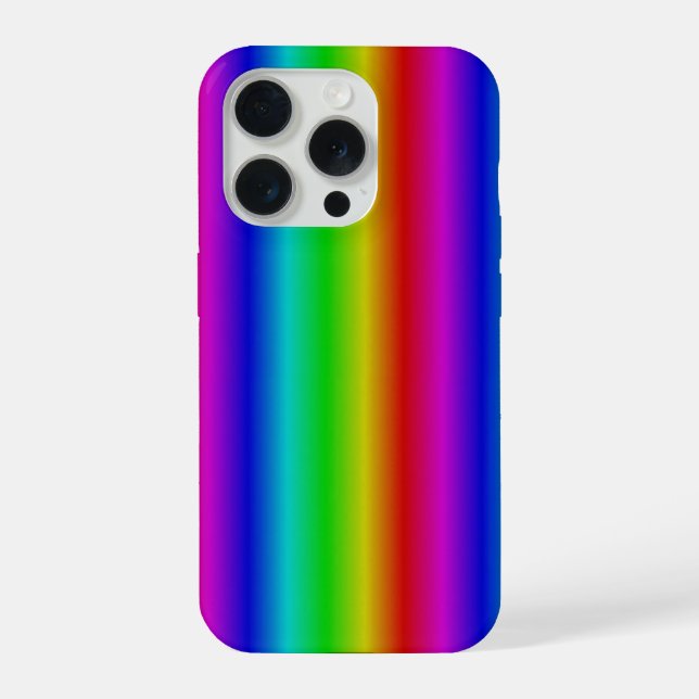 Coque iPhone Bandes arc-en-ciel - Motif (Verso)