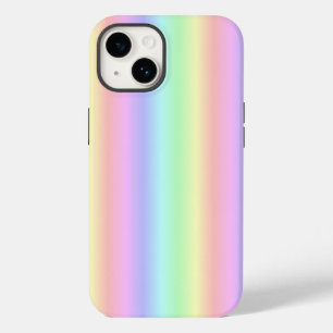 Coque Pour iPhone 14 Bandes arc-en-ciel Pastel - Motif