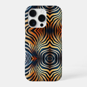 Coque iPhone 16 Pro Bandes de zèbre vibrantes personnalisées : Coloré